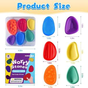 Set di Giocattoli Sensoriali in Morbido Silicone Educativi per Calmare i Bambini Autistici <span class=keywords><strong>e</strong></span> Alleviare l'Ansia - Product Image 1