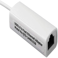 Kartu Adaptor LAN Jaringan Ethernet USB2.0 Ke RJ45, Adaptor Chip 10Mbps 9900 untuk Laptop PC Windows7