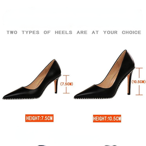 Chaussures à talons hauts sexy pour femmes, pointues, avec strass métalliques, grandes tailles 42-43, collection 2025 - Product Image 6