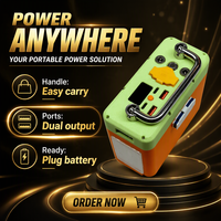 Kit de démarrage de voiture imprimé en 3D avec cellules 4S Sunwoda 6.2Ah 24800mAh 100W PD 450A Peak pour batterie externe DIY