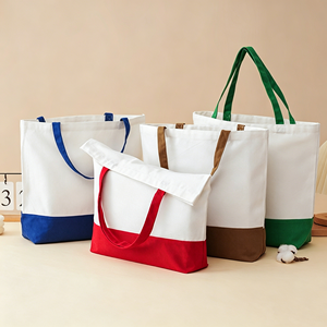 Blank Cotton <b>Canvas</b> <b>Tote</b> Bag Custom Logo Reusable Shopping Bag Multi Size Color with Screen Print Embroidery for Promotion Gift - Product Image 1