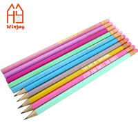 Crayons hexagonaux motivants - Slogans inspirants imprimés, pack personnalisable en gros, MOQ 1000 pour la rentrée scolaire et l'utilisation en classe