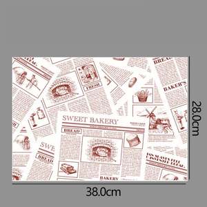 Wholesale Custom Disposable Grease Proof Paper Sheets <b>Baking</b> Hot Sale Food Dessert and Hamburger Paper <b>Tray</b> Paper - Product Image 6