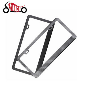 Cadre de plaque d'immatriculation universel pour voiture, couvre-plaques d'immatriculation, résistant à la rouille, résistant aux intempéries, argent, noir, acier inoxydable - Product Image 3