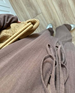 R-477 Middle Eastern Arabian Dubai Elegant New Fashionable Loose Long Sleeve Linen Lace <strong>up</strong> <strong>Dress</strong> <strong>Women's</strong> - Product Image 6