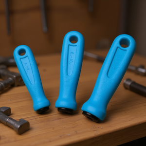Fervi Anatomical Non Slip Handle For Hand <b>Tools</b> 3 Piece Set Blue Grip - Product Image 3
