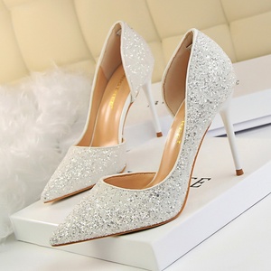 <span class=keywords><strong>Scarpe</strong></span> da Donna con Tacco Altissimo 9,5 CM, Punta Affusolata, Eleganti per Matrimoni, Leggermente Brillanti, Pompe da <span class=keywords><strong>Sposa</strong></span> - Product Image 6