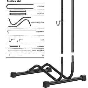 Soporte vertical portátil para bicicletas en forma de L, expositor de bicicletas, soporte de reparación, marco de metal para uso en interiores y exteriores - Product Image 2