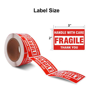 Autocollants fragiles pré-imprimés bon marché pour <span class=keywords><strong>colis</strong></span>/boîtes-<span class=keywords><strong>Livraison</strong></span> rapide - Product Image 6