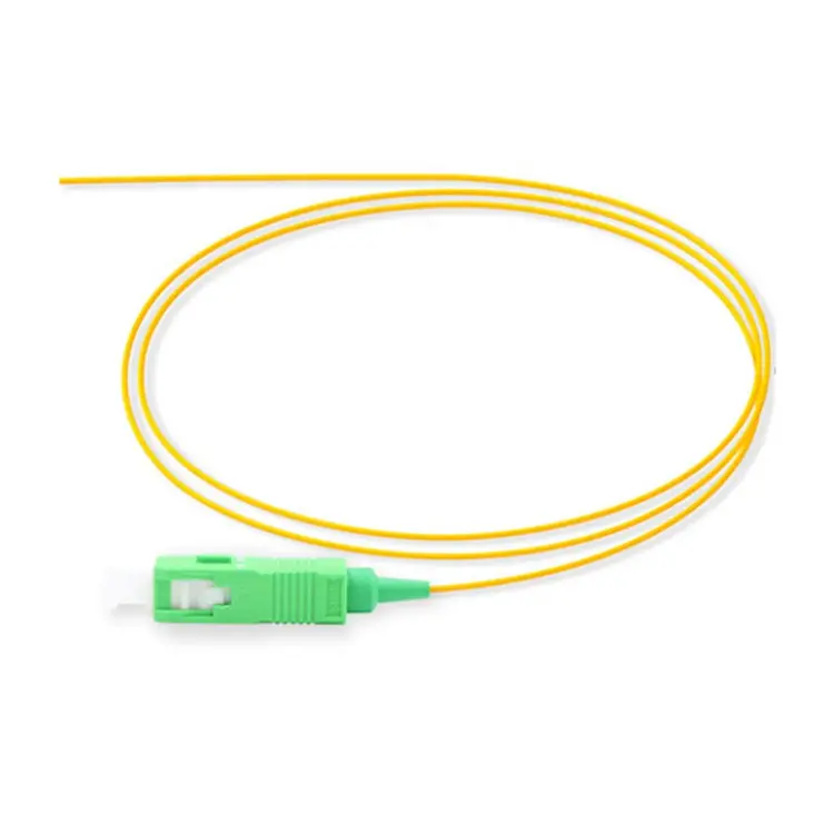 Pigtail Fibra Optica Optronics Single Mode OS2 SC APC Manta LSZH 1 m Herstellung