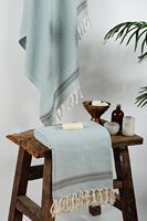 Drap de bain certifié de luxe ultra doux à séchage rapide Serviette de plage pour bain turc en micro gaufre 70x40 ''surdimensionnée