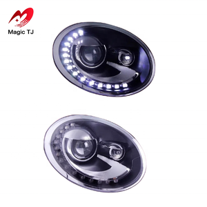 2013 2014 2015-2018 <span class=keywords><strong>Volkswagen</strong></span> <span class=keywords><strong>Beetle</strong></span> Conjunto de faros LED 6000K Luces de circulación diurna modificadas Lente dual 12V - Product Image 5