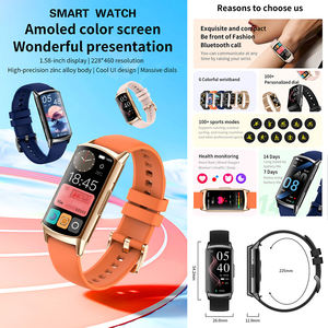 Montre intelligente personnalisée pour femmes hommes avec moniteur <span class=keywords><strong>de</strong></span> fréquence cardiaque oxygène sanguin suivi <span class=keywords><strong>du</strong></span> sommeil contrôle <span class=keywords><strong>de</strong></span> <span class=keywords><strong>la</strong></span> musique rappel <span class=keywords><strong>menstruel</strong></span> météo - Product Image 2