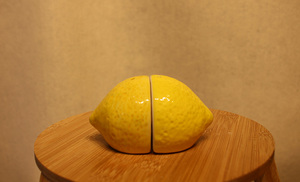 Ensemble Adorable de salière <span class=keywords><strong>et</strong></span> de poivre en forme de citron jaune, pot à sel <span class=keywords><strong>et</strong></span> poivre en céramique - Product Image 5