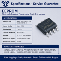 Nouvelle mémoire EEPROM M24C02 originale 2Kbit I2C série IC 24C02RP SOP-8 SMD 1.7-5.5V 100KHz 400KHz 1M cycles Vente en gros en stock
