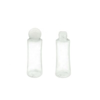 Set Botol Lotion Plastik PETG Desain Baru dengan Tutup Sekrup Bentuk Bola, Sablon, Berbagai Ukuran, MOQ 100 pcs