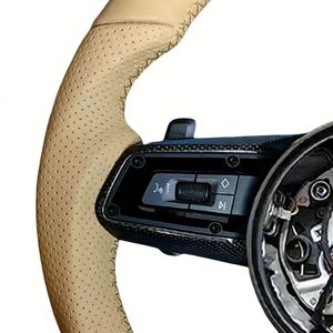 Volante de Cuero Personalizado y Mejorado para <span class=keywords><strong>Porsche</strong></span> Panamera, <span class=keywords><strong>Macan</strong></span>, Cayenne, Taycan, 911, 718, 997, 958, 981, 987 - Product Image 3