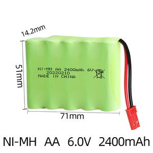 OEM/ODM Personalizado 5S 6V 2400mAh Níquel Metal Hidreto Bateria (NI-MH) Bateria Recarregável NI-MH para Brinquedos RC - Product Image 4