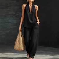 Ensemble Femme Gilet en Jean Rétro Col V et Jean Large Taille Haute Nouvelle Collection Automne 2026 Vente en Gros pour Boutiques