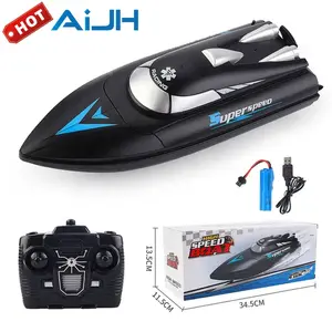 AiJH 2,4 GHZ barco RC de alta velocidad barcos de Control remoto adecuados para piscina y Lago aventura Barco de carreras juguetes para niños