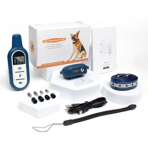 Kerah Pelatihan Anjing Elektrik Remote <span class=keywords><strong>Control</strong></span> Tahan Air Dapat Diisi Ulang Layar LCD Getaran Kejut Suara Plastik - Product Image 4