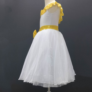 Tùy Chỉnh Chuyên Nghiệp Hiệu Suất Tutu Ăn Mặc Cho Trẻ Em Ở Mọi lứa tuổi Sáng Bóng Dài Khiêu Vũ Mặc Với Bow Vành Đai Cho Sân Khấu Hiệu Suất - Product Image 3