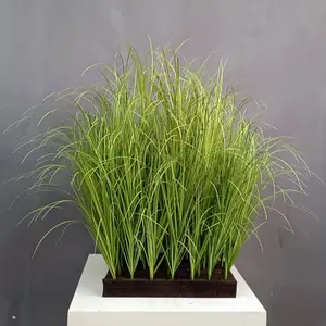 Decoração de casamento artificial de D-GR001grass, suprimentos para decoração de grama de pampa, folhas roxas para mesas de casamento