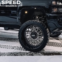 Jantes de camion forgées sur mesure 22x10 24x12 26x10 6x139.7 6x5.5 à déport profond et polies pour GMC Sierra 1500