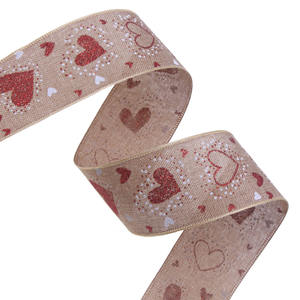 Produttore personalizzato 40mm <span class=keywords><strong>amore</strong></span> nastro per matrimonio e san valentino fiore imballaggio all'ingrosso fai da te fiore confezione regalo nastro - Product Image 1