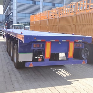 Semirremolque de Plataforma Plana para Transporte de Contenedores de 50 Toneladas y 13 Metros, 3 Ejes, Producto Popular de Fábrica - Product Image 3