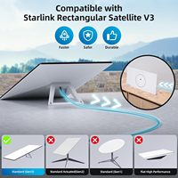 Mini câble Starlink Câble gris de 150 pieds Ligne d'extension de câble réseau étanche en cuivre pur Starlink Gen 3