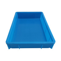 Boîte de manutention UGET recyclable, antistatique, empilable et emboîtable, en plastique solide carré pour l'emballage de composants automobiles