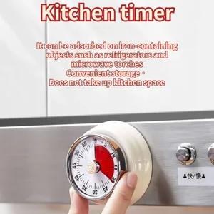 Temporizador de cocina <span class=keywords><strong>Visual</strong></span> de 60 minutos con imán, recordatorio mecánico, tiempo de cuenta regresiva para Cocinar en casa, hornear, escuela, enseñanza para niños - Product Image 4