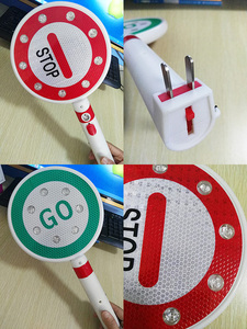 Segnali Stradali Riflettenti Ricaricabili, Luci LED di Stop e Svolta - Product Image 5