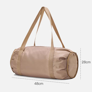 Sac de sport en nylon ultraléger de forme ronde, imperméable, pliable, sac de voyage, sac de sport avec logo personnalisé - Product Image 2