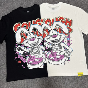 High Quality Wholesale <strong>Animal</strong> Cartoon Print Short Sleeve Casual Fashion THAT'S a AWFUL LOT of COUGH SYRUP <strong>Men's</strong> T-shirts - Product Image 4