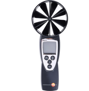 Anémomètre à ailettes Testo 417 original, best-seller, avec ailette intégrée de 100 mm, plage de vitesse de l'air de 0,3 à 20 m/s, (0,1 + 1,5 % Mv) Ac Tes - Product Image 4
