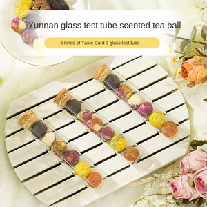 หลอดแก้วดอกมะลิอบแห้ง12<span class=keywords><strong>เดือน</strong></span>ลูกบอลลายดอกไม้ธรรมชาติบานเป็นของขวัญ - Product Image 2