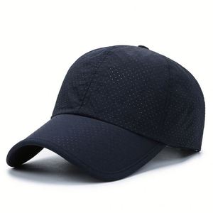 Casquette de baseball en maille respirante avec logo brodé sur le panneau avant, fermeture réglable avec autocollant magique, unisexe, adulte, décontractée, printemps-été - Product Image 3