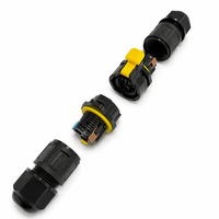 Connecteur étanche IP68 2-3 broches 3 voies, mâle-femelle, Plug and Play, connexion rapide, nylon, 24A 450V, CE RoHS, pour usage extérieur