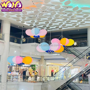 Grand <span class=keywords><strong>ballon</strong></span> <span class=keywords><strong>gonflable</strong></span> <span class=keywords><strong>avec</strong></span> fleurs déco fleurs artificielles décor d'événement de festival en plein air - Product Image 6