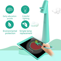 Tableau de projection pour enfants avec tablette d'écriture LCD, 16 diapositives à motifs et lampe de bureau