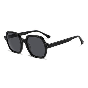 Gafas de Sol Polarizadas con Marco Grande, Estilo Europeo Americano, UV400, Acetato Negro, Moda Femenina, Viajes, Conducción, Protección Solar - Product Image 5