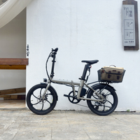 Vélo électrique pliable intelligent en alliage d'aluminium de 20 pouces avec moteur à moyeu arrière 36V 7.8Ah 250W 7 vitesses, batterie intégrée, certifié CE