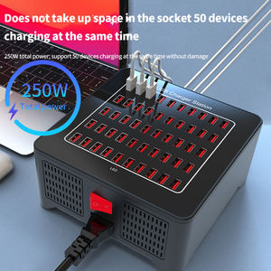 50 Ports <strong>Charger</strong> USB <strong>Charger</strong> Station Fast <strong>Charger</strong> Smart Charging 250W 5V50A <strong>Multi</strong> Ports Heat Dissipation Charging Station - Product Image 3
