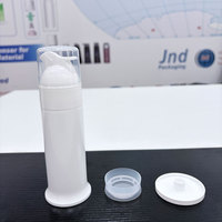Flacon pompe sans air en plastique de qualité supérieure 75 ml 100 ml, étiquette personnalisée, emballage pour dentifrice, conteneur pour cosmétiques et soins bucco-dentaires