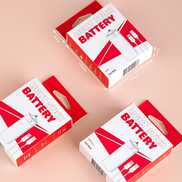 Custom Logo Packaging Wholesale Electronics Packaging Battery Packaging Paper Box with Hanging