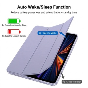 Étui rotatif à 360 degrés pour <span class=keywords><strong>iPad</strong></span> 10.9 10e génération, <span class=keywords><strong>coque</strong></span> arrière transparente avec support pour stylet, <span class=keywords><strong>coque</strong></span> de protection antichoc pour entreprise - Product Image 2