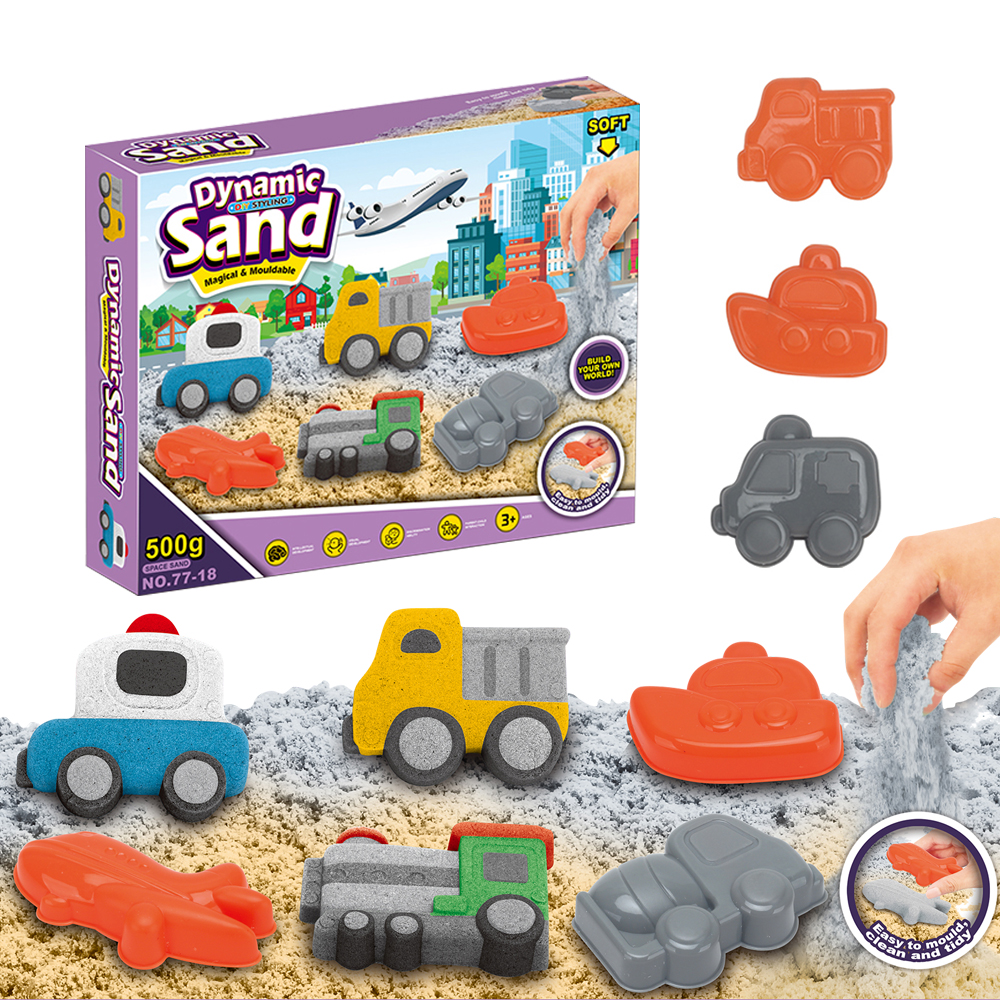 Веселая домашняя игрушка для детей, летняя пляжная игрушка, пластиковый игровой песок, набор инструментов, волшебные транспортные средства, литье и креативный домашний игровой песок