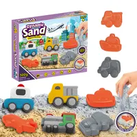 Fun Home Activities For Kids Summer Beach Toy Plastic Play Sand Tool Set Magic Vehicles Moulding & Creative Indoor Play Sand